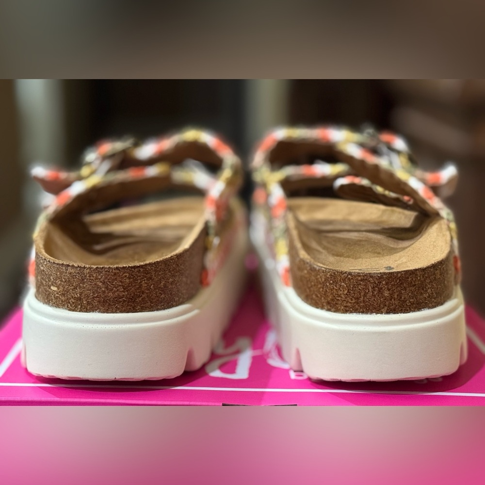 Corkys Multicolor Crochet Double-Buckle Slide Sandals - Picture 5 of 7